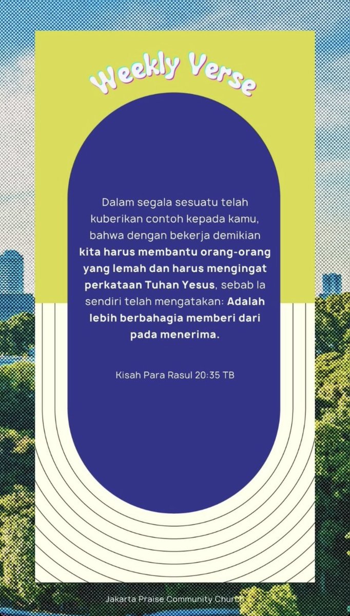 Dalam memberi, kita akan menemukan sukacita yang sejati. 🙌 #AyatAlkitab