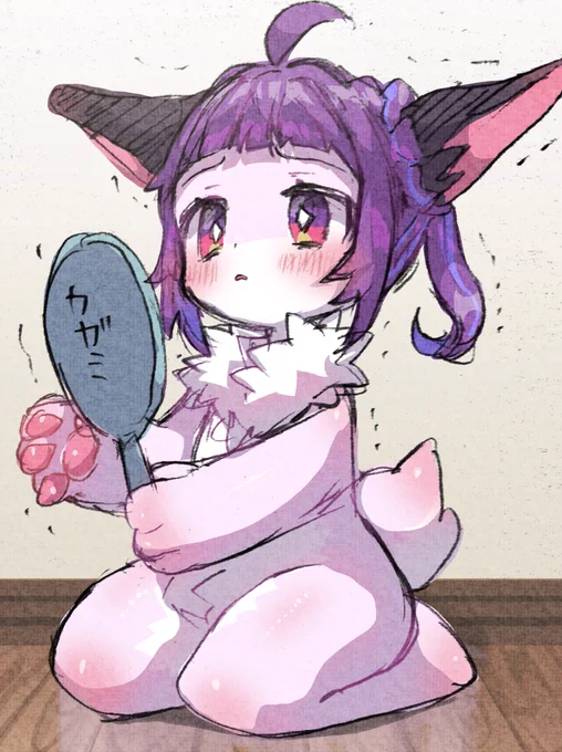 前髪切られすぎてショック受けちゃった夢ちゃん 