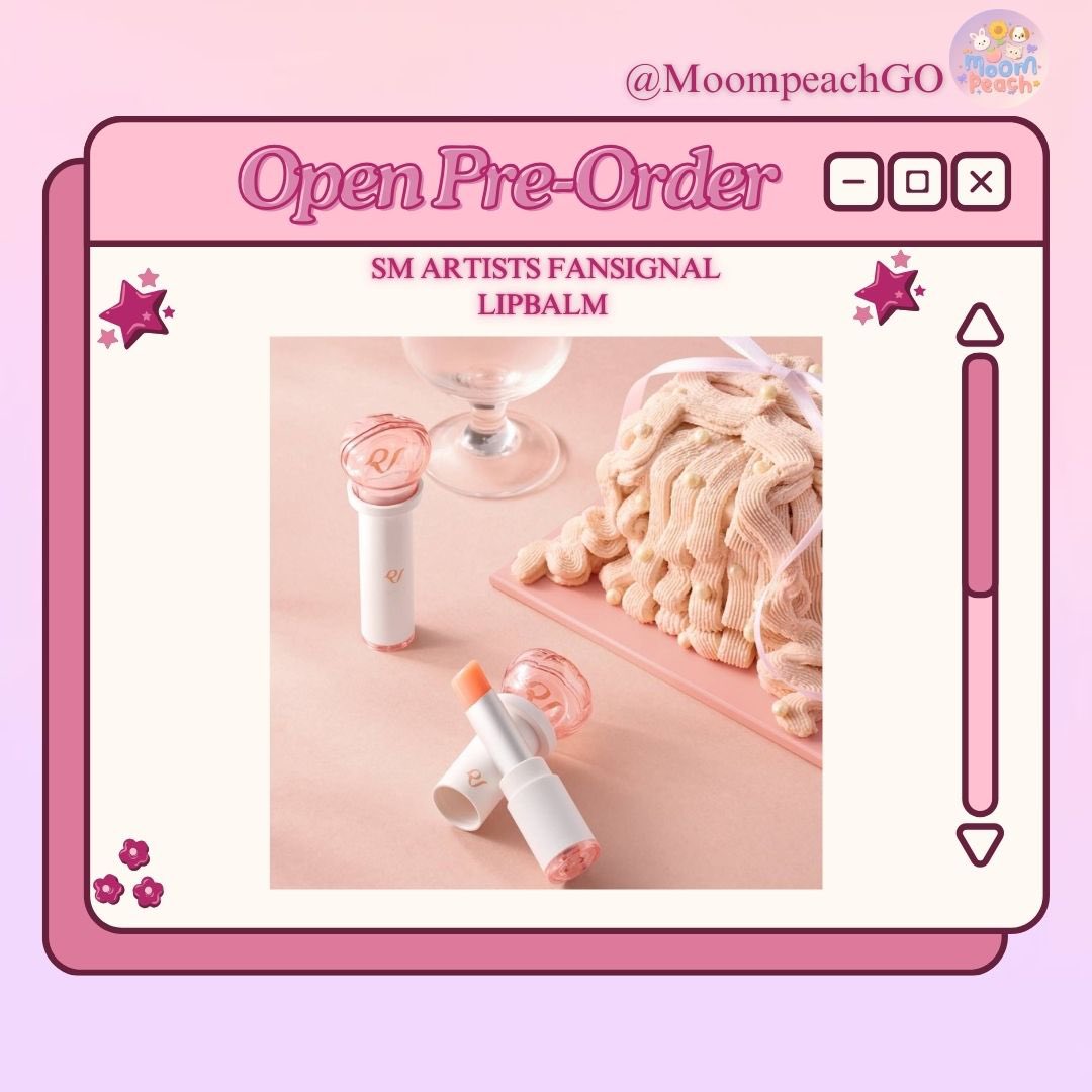 MoompeachGO's tweet photo. [Open Pre-order] SM ARTISTS FANSIGNAL LIPBALM 

💰320k | DP 290k (est 100gr)

✅️pilih grup (NCT, aespa, red velvet)
✅️bersih ina inc shipping tax
✅️grup Line
✅️pelunasan full 🍊
❌️packing

💌DM to Order

📍dom Jaktim https://t.co/WVToEkZg8Z