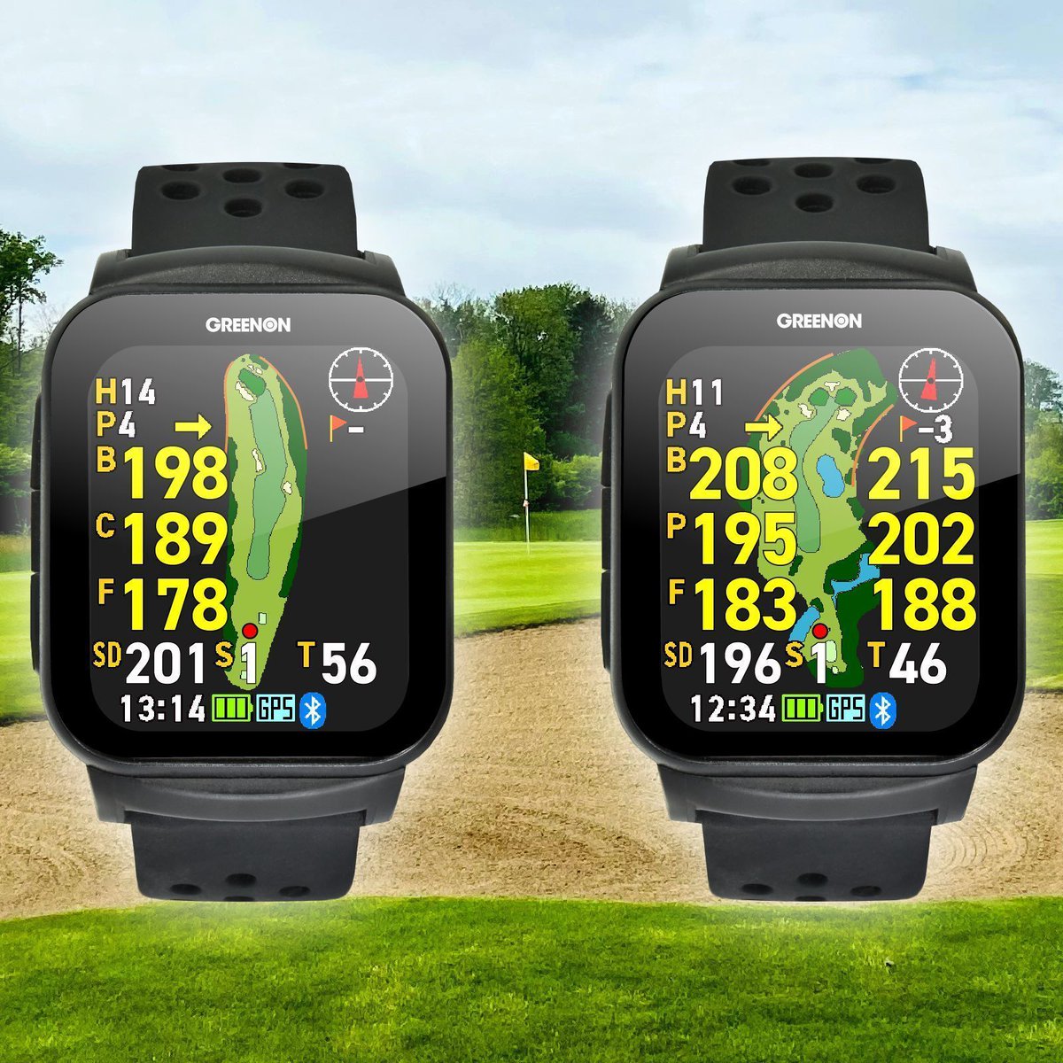 greenon_jp's tweet photo. THE GOLF WATCH #GS501 はフロント・センター(ピン)・バックまでの距離を一挙に表示!
欲しい情報を一目で確認。大きく見やすい距離表示。さらにOBライン表示も追加。
https://t.co/aLOERxlPSA
#GreenOn #グリーンオン #GPS距離計 #ウォッチ #ゴルフ #golf https://t.co/lhsyxwD37U
