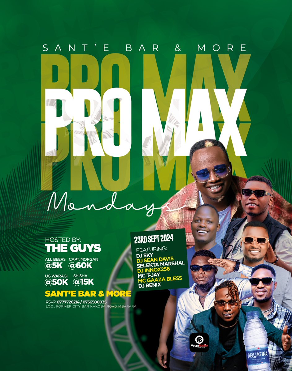 SanteBar1's tweet photo. Life Is a Party.
You Can't Live if your not Partying Bring On that vibe to the #ProMaxMondays 🔥. this Monday!!
The Line Up Is So big for everyone to enjoy the Night 
At Sant'e Bar And More, Mbra https://t.co/qDjfyBKxPq