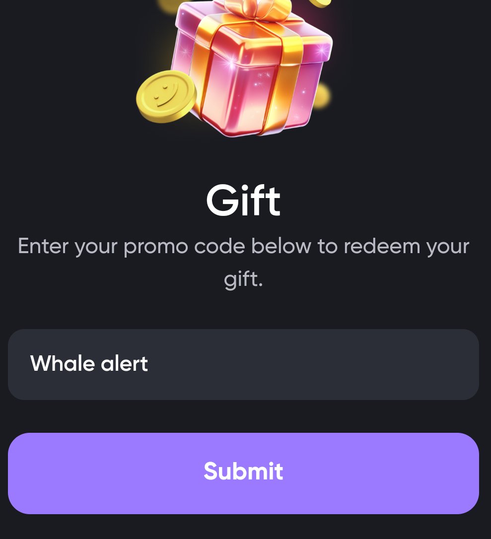 combozon's tweet image. #SimpleCoin Gift Code
🎁 Claim: 30 000 $SMPL
✅ Code : Whale alert
Join:  t.me/Simple_Tap_Bot…
 #SimpleCode #SimpleGift