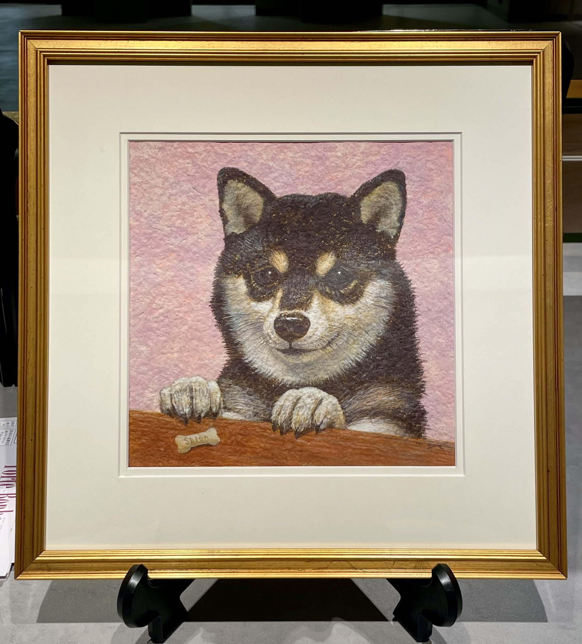 油絵 絵画 【おおかみのおなかのなか】額縁なし おおかみのおなかのなかで | 絵本のそえる