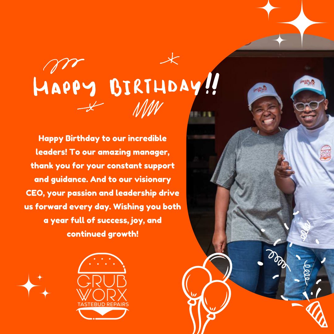 Happy Birthday to our rockstar manager and visionary CEO! You both make work inspiring and fun. Here's to another year of greatness!