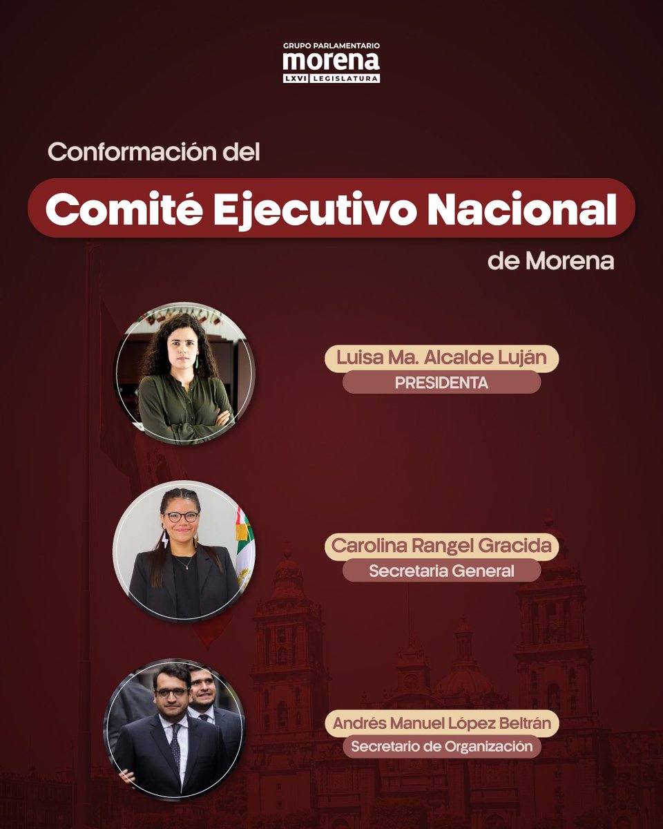 DiputadosMorena's tweet photo. ¡Apostamos por la unidad! Hoy renovamos en @PartidoMorenaMx la dirigencia para el periodo de 2024-2027, sabemos que el futuro de este movimiento está en excelentes manos, compañeras y compañeros con trayectorias destacadas, regidos bajo la honestidad y la excelencia. https://t.co/46EuCxMl5V