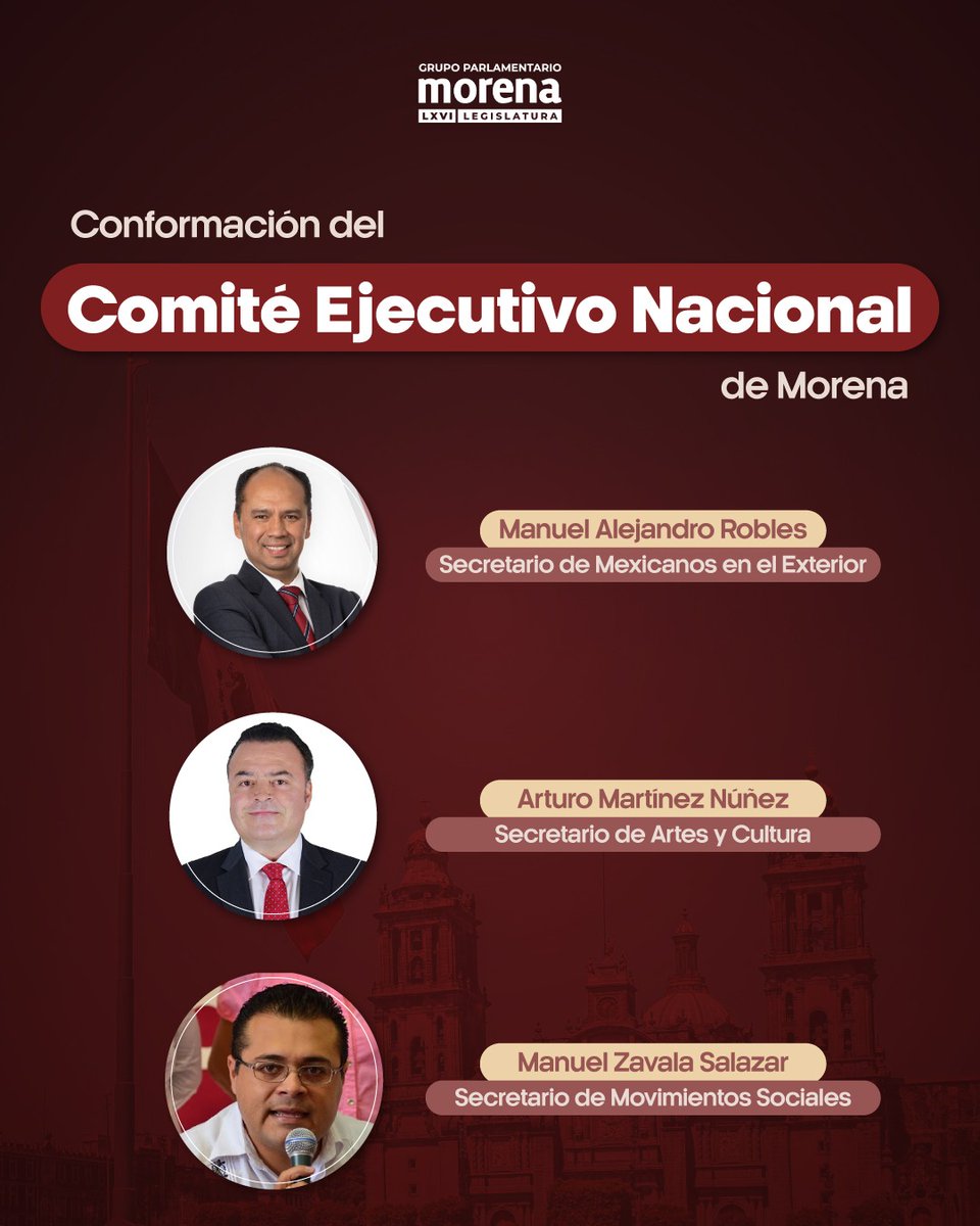 DiputadosMorena's tweet photo. ¡Apostamos por la unidad! Hoy renovamos en @PartidoMorenaMx la dirigencia para el periodo de 2024-2027, sabemos que el futuro de este movimiento está en excelentes manos, compañeras y compañeros con trayectorias destacadas, regidos bajo la honestidad y la excelencia. https://t.co/46EuCxMl5V
