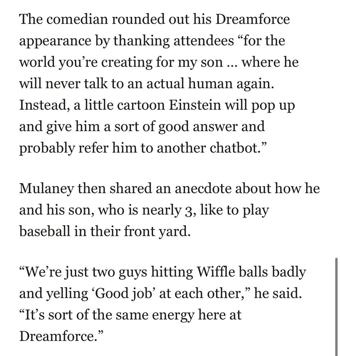 John Mulaney getting on stage and mercilessly mocking everyone at Salesforce’s Dreamforce conference is one of the funniest things I’ve ever read