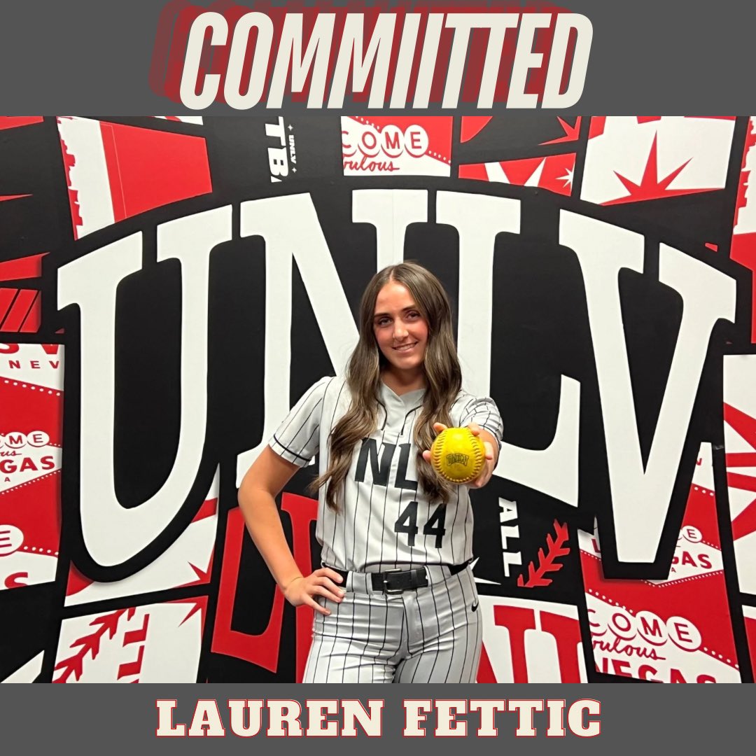 I am excited to announce my commitment to play softball at University of Nevada, Las Vegas! I would like to thank my family, coaches and teammates for helping me achieve this goal. I would also like to thank Coach Fox, Coach Jarvis and Coach Aresco for giving me this amazing