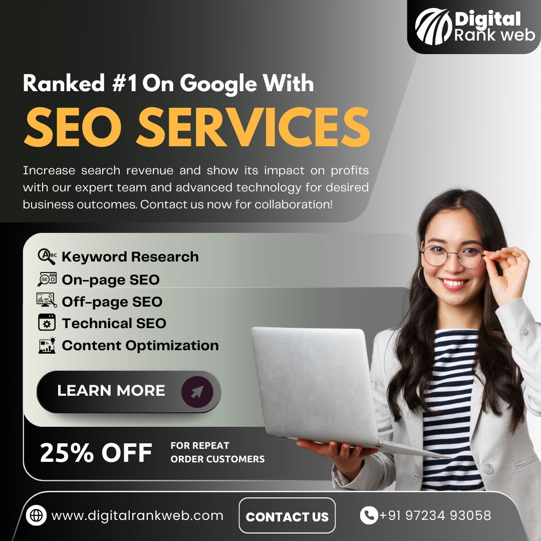 digitalrankweb's tweet photo. Looking for an SEO expert in India? 🌐 Digital Rank Web is a top SEO company in Rajkot, helping businesses rank higher on Google with customized SEO strategies! 🚀

#SEOExpert #SEOCompany #Rajkot #Gujarat #SEOAgency #SearchEngineOptimization #GoogleRankings #DigitalRankWeb https://t.co/j1xW5rtOLB