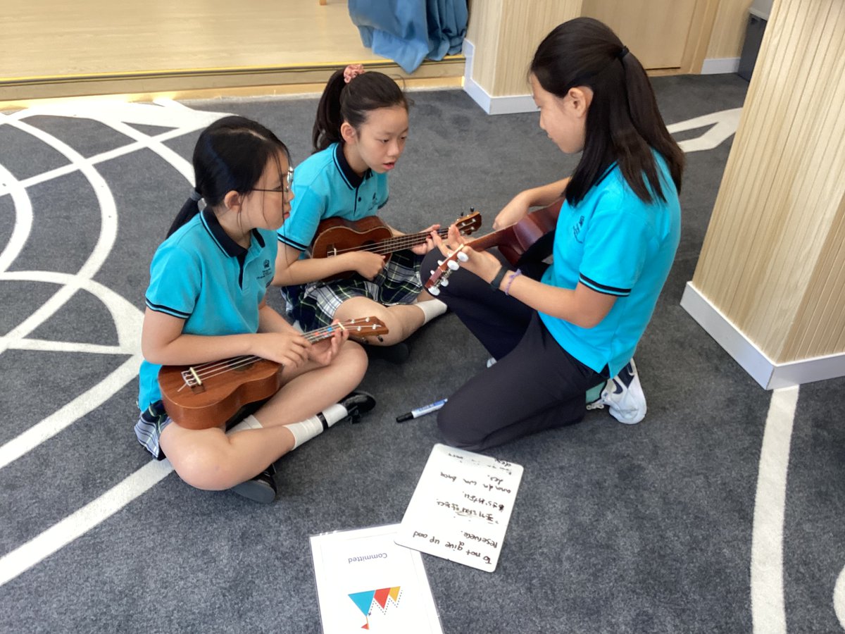 Songwriting - Our Year 6 students enjoyed writing their own songs to accompany their ukulele playing. To help them compose the song the students used the BSB Sanlitun six Learners Ambitions: Collaborative, Committed, Compassionate, Creative, Critical, Curious. Well done everyone!
