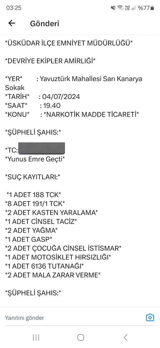 Bu kadar suç kaydı olan birisi nasıl dışarıda geziyor aklım almıyor 
Ve bu piç kurusu yüzünden 27 yaşında gencecik bir polis memuru şehit oluyor! #polis