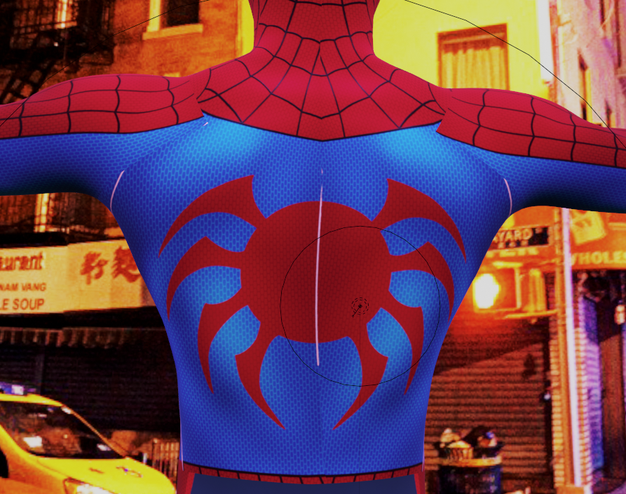 TheGeekForFun's tweet photo. Mock up of my next Spidey cosplay. 
The "Jazzy" suit. https://t.co/zDehYlM8TA