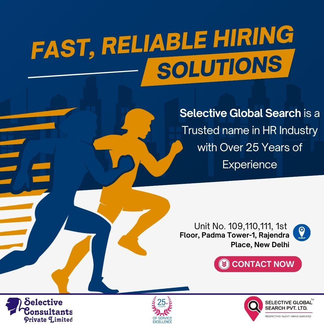 JOBS_SELECTIVE's tweet photo. Selective Global Search is a highly trusted HR industry leader, with over 25 years of expertise in recruitment and talent management, delivering top-tier solutions for businesses worldwide. 

#recruiting #recruitment #hiring #jobs #jobsearch #job #hr #careers #employment https://t.co/ndHBdThFPL