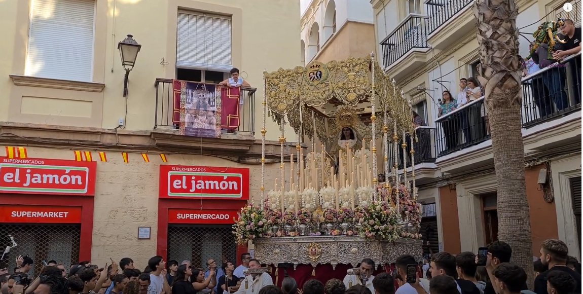 Vídeo de la Procesión de Ntra. Sra. de la Merced de Cádiz 2024