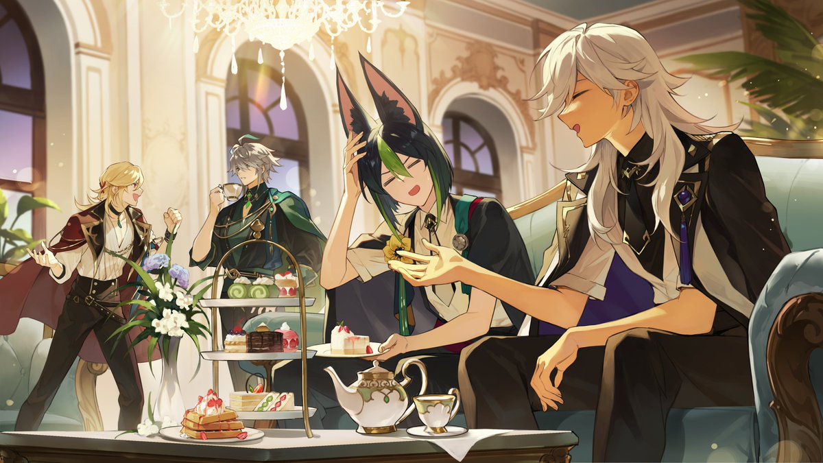 이번 HoYoFair에 참여하게 되어 정말 영광입니다!  【Lifeline】 프로그램의 일러스트를 담당했습니다.　
#HoYoFair #GenshinImpact #FlameFusion