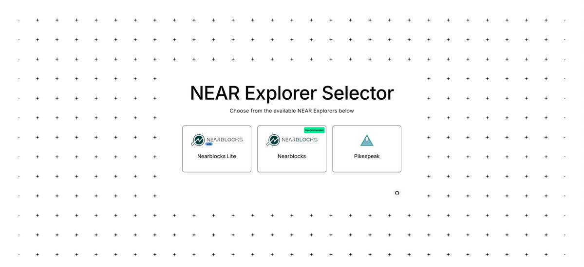Thoughts on the explorer selector design ? explorer.near.org