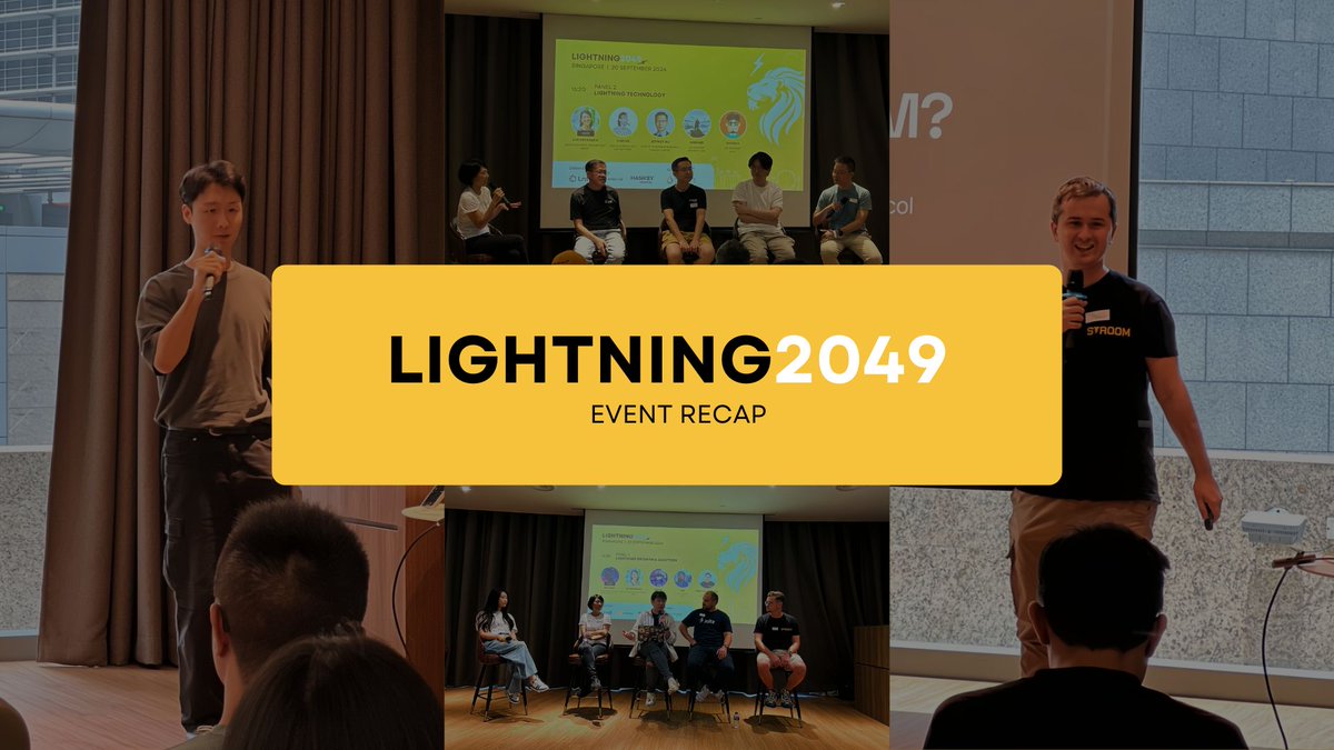 LnfiNetwork's tweet image. 🎉 Event Recap
Lightning2049 brought together leading builders, projects, and visionaries from around the world to highlight the strength of collaboration and community in advancing the #LightningNetwork.
The event covered a range of cutting-edge topics through three in-depth…