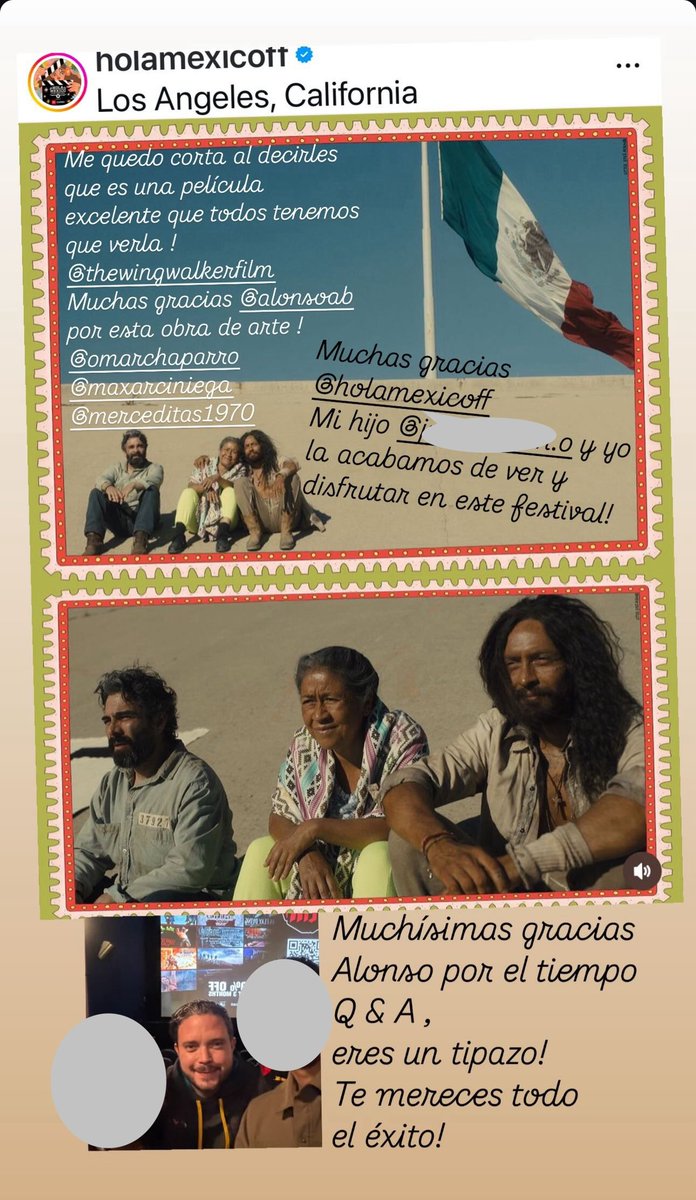 “The WingWalker”
#UnViajealcorazón
Súper recomendable
Todos debemos de ver esta película excelente
10 Octubre en Todo Mexico
Mi hijo y yo la acabamos de ver en el festival <a href="/holamexicoff/">HolaMexico Film Fest</a>
El director nos dio su tiempo Q&amp;A , que tipazo <a href="/AlvarezBarreda/">Alonso A. Barreda</a> 
<a href="/OMARCHAPARRO/">Omar Chaparro</a> 
<a href="/MaxArciniega/">Max Arciniega</a>