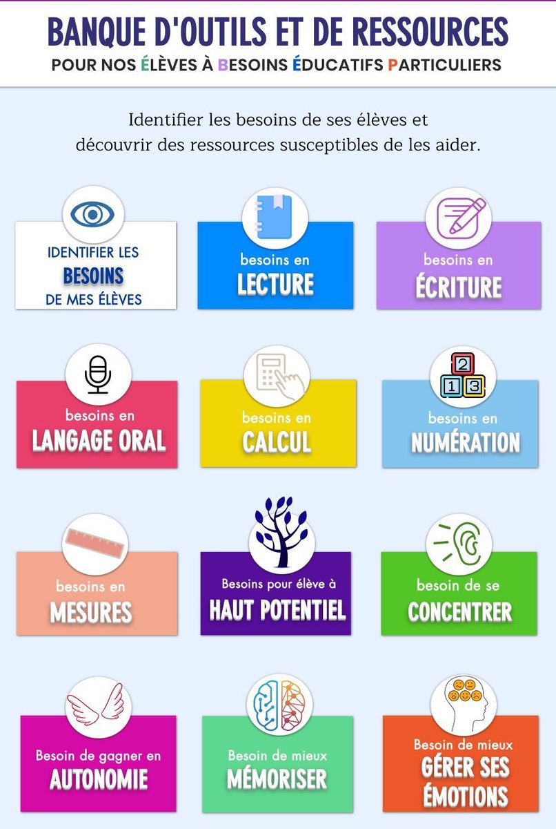 sophiaefrance's tweet image. 🛠️ Le Pôle Ressource EBEP est une mine d&apos;or pour les équipes éducatives qui accompagnent les élèves à besoins éducatifs particuliers #EBEP. Vous y trouverez des ressources, des formations et des conseils pour soutenir ces élèves dans leur parcours scolaire buff.ly/3Sece8u