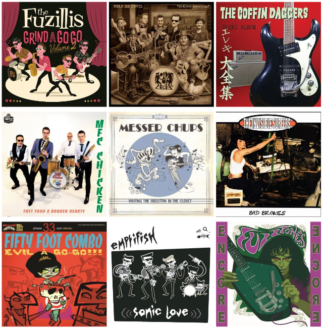 HowardRaucous's tweet photo. Vinyl LPs in stock at Raucous Records.
Rockin' Garage Punk, Stompin' Surf, Trash with Flash &amp; more.
https://t.co/GYyBbyOwkA
• The Fuzillis • Help Me Devil • Coffin Daggers • MFC Chicken • Messer Chups • Invisible Surfers • Fifty Foot Combo • Emptifish • The Fuzztones • https://t.co/33Ghzz8GyP