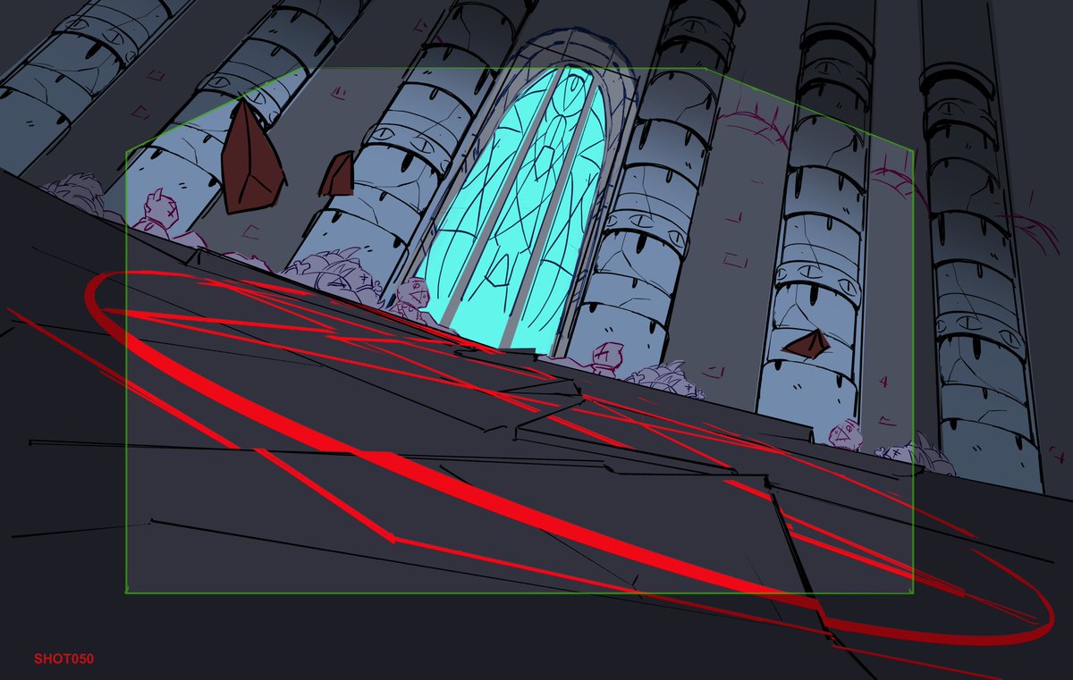 halfgiant_'s tweet image. Here&apos;s a look at the background process from layout through to final painting for our Relics of the Old Faith trailer. Background painted by @griffiling. Check out the full trailer and credits on our site.

#cultofthelamb #backgroundart #backgroundpaint #2danimation #gametrailer