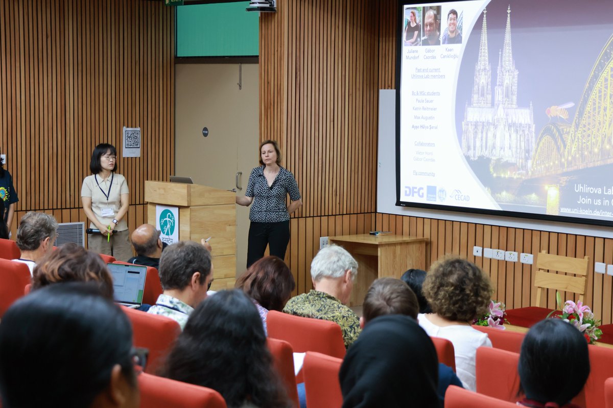iBRIC-inStem (@dbt_instem) on Twitter photo #NDBCBM2024
New Directions in Blood Cell Biology Meeting
Day 2
Session I: Specification and differentiation
Mirka Uhlirova of <a href="/CECAD_/">CECAD Cologne</a> delivered a talk titled "Regulation of immune cell plasticity and tissue interaction"; an engaging Q&A ensued.
<a href="/tinalab_inStem/">Metabolism and Development Lab</a>
<a href="/DBTIndia/">Department of Biotechnology</a> #NDBCBM2024
New Directions in Blood Cell Biology Meeting
Day 2
Session I: Specification and differentiation
Mirka Uhlirova of <a href="/CECAD_/">CECAD Cologne</a> delivered a talk titled "Regulation of immune cell plasticity and tissue interaction"; an engaging Q&A ensued.
<a href="/tinalab_inStem/">Metabolism and Development Lab</a>
<a href="/DBTIndia/">Department of Biotechnology</a>