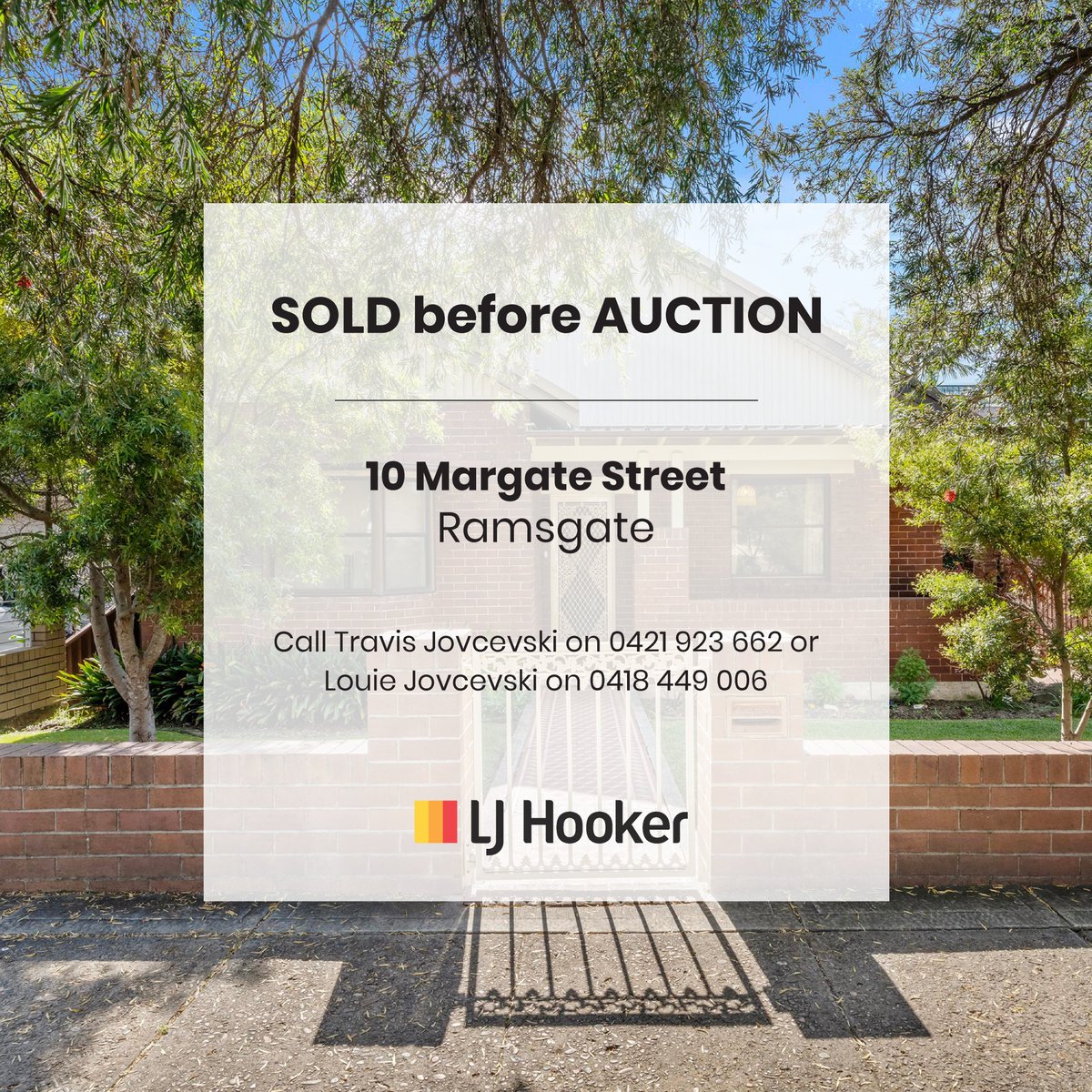 SOLD before Auction, happy vendor and buyer
Call Louie Jovcevski on 0418 449 006 or Travis Jovcevski on 0421 923 662
LJ Hooker Hurstville

#LJHooker #BeBetterDoBetter #Hurstville #LouieJovcevski #GengisKokden #LingfengZhou #TravisJovcevski #soldbeforeauction #ramsgate