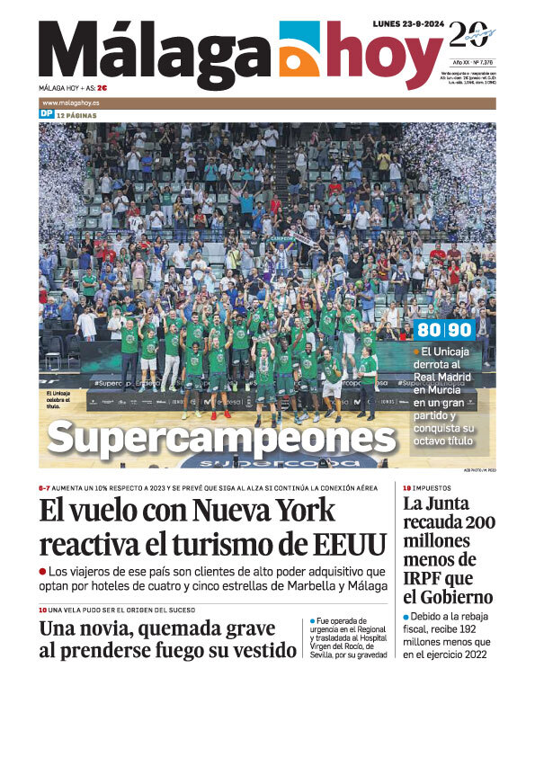 ¡Buenos días! Esta es la portada de Málaga Hoy de este 23 de septiembre. Más noticias de la jornada en malagahoy.es. #FelizLunes #Málaga