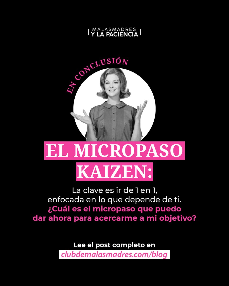 malasmadres's tweet photo. "...y con paciencia, ¡se consigue sin prisa!”✨. Descubre nuestros trucos para mantener la calma, ser más paciente y mejorar cada día.
Lee el post completo en https://t.co/iaETVE8Klp
Y tú, Malamadre, ¿cómo llevas el tema de la paciencia?
#Malasmadres #ModoKaizen #Paciencia https://t.co/1njLEVKdgI