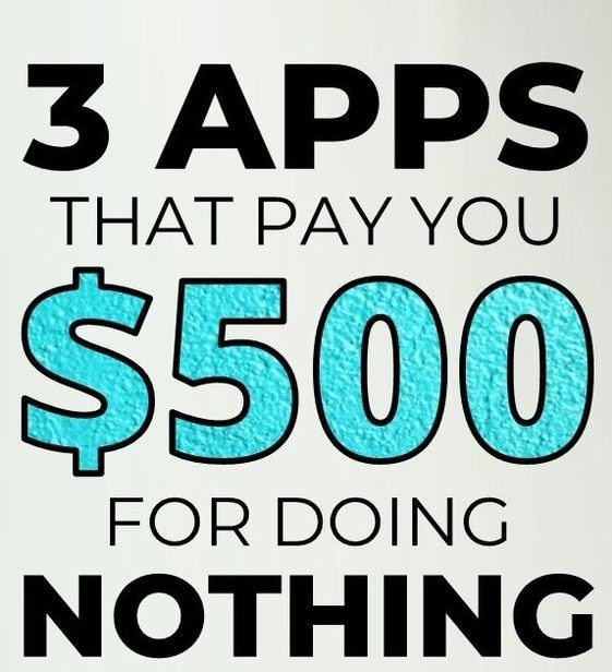 3 Apps help to Earn $500 per day!

My favorite apps that make money in 2024, If you've:

1. A laptop
2. Wifi
3. Time

Want to do the same?

• Like this post
• Comment “Apps”

And I’ll send you my FULL masterclass explaining exactly how you can copy me.

(Must follow, 24 hours