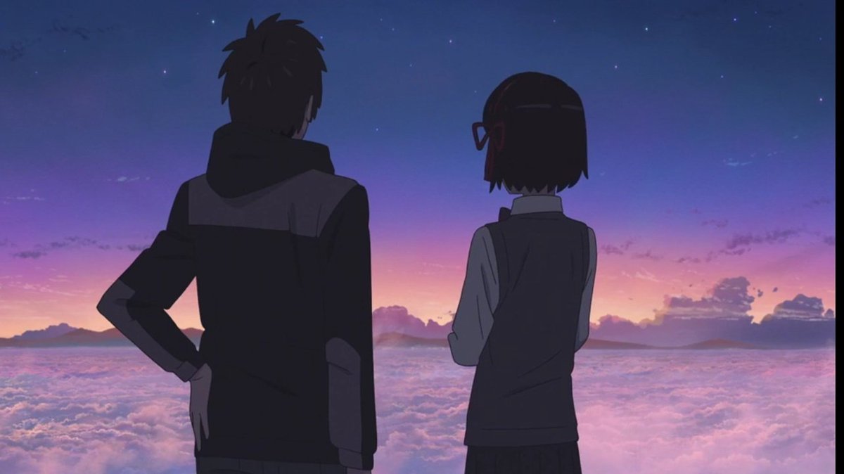 _andreluu's tweet photo. Es la tercera vez que veo Your name película y la tercera vez que lloro al verla...😭😭 a diferencia de que ésta vez lloré desde que empezó 

a quien lea este post solo quiero decirle que, vale cada segundo del tiempo que la mires♥️

#YourName #KiminoNawa #Mitsuha #Taki https://t.co/IXw8f8zUlU