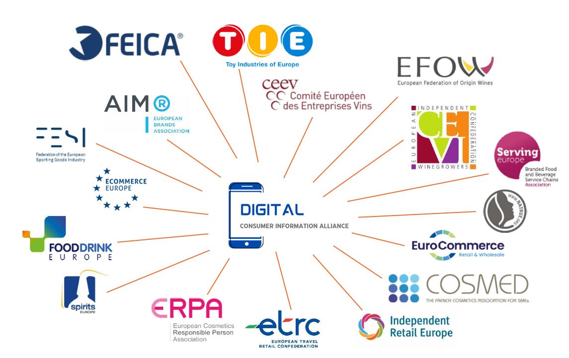 The Digital Consumer Information Alliance urges European policymakers to adopt a coordinated approach on product information via digital means. This is in the interest of consumers &amp; economic operators, including SMEs. A harmonised, future-proof framework across products is