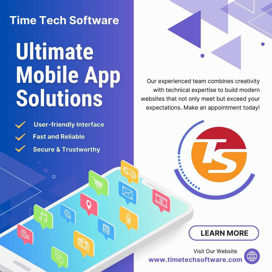 TimeTecSoftware's tweet image. Expert Mobile App Development Services for Android &amp;amp; iOS | Custom Solutions
#timetechsoftware 

#MobileAppDevelopment #AppDevelopmentServices #AndroidDevelopment #iOSDevelopment #CustomAppSolutions #AppDesignAndDevelopment #MobileAppExperts #TechSolutions #appdevelopmentcompany
