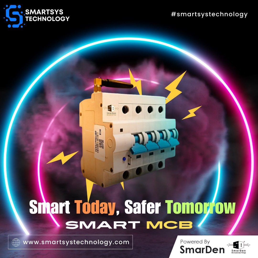 smartsystech_'s tweet image. Protect your home with Smart MCB! ⚡ Stay safe with real-time monitoring and smart control of your electrical systems. 

Make the switch today for a safer, smarter future. 
smartsystechnology.com

#SmartHome #Automation #SmartMCB #ElectricalSafety #SmartTech #assam #guwahati