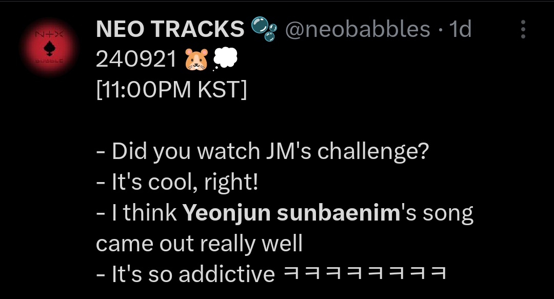 Hojun from NTX mentioned YEONJUN 💭 

He said GGUM by Yeonjun came out really well and so addictive

#YEONJUN #연준 #ヨンジュン