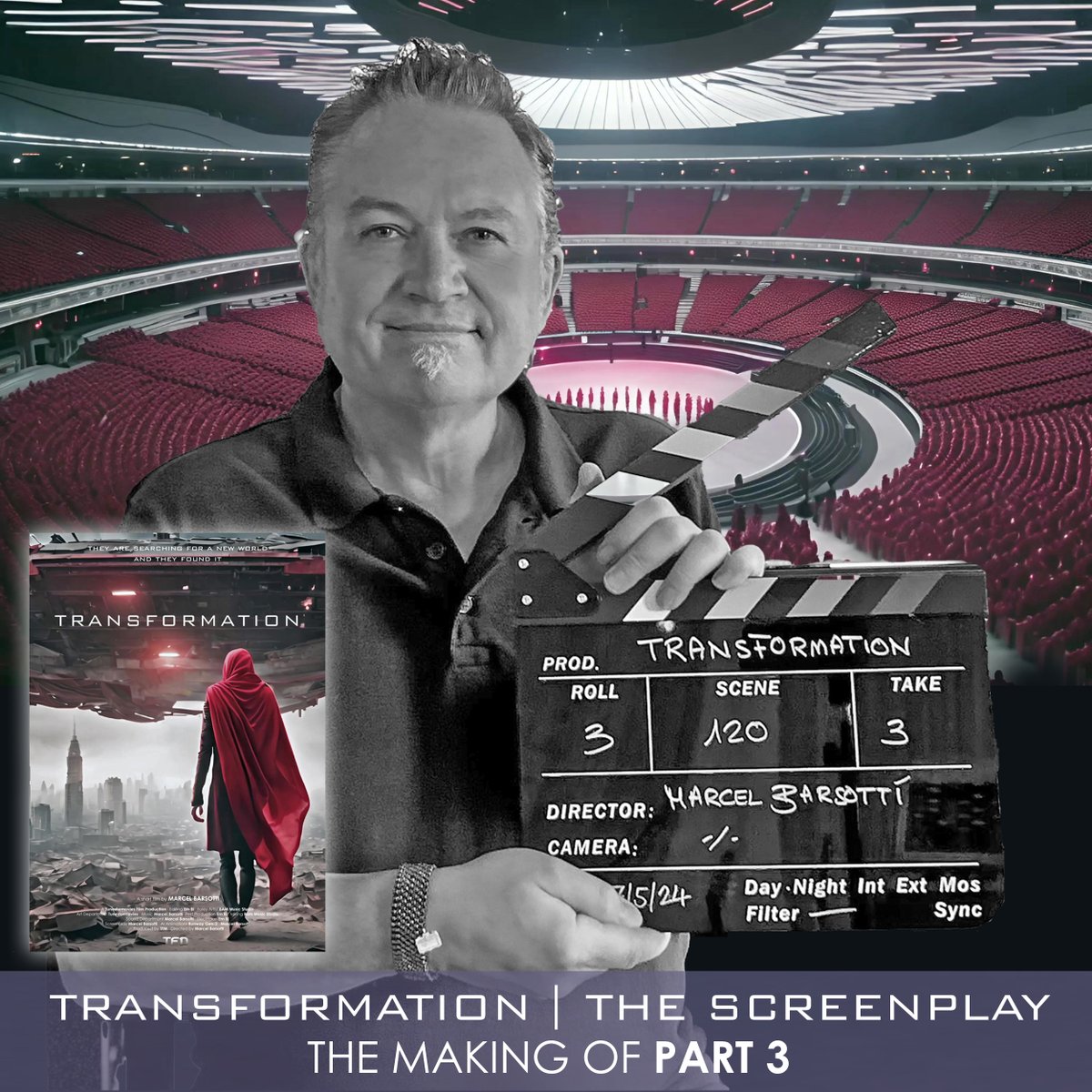 BarsottiMarcel's tweet photo. 🎬 MAKING OF ‘TRANSFORMATION’ PART3: THE SCREENPLAY! on facebook! Facebook https://t.co/ah0VxCTmO8
#transformation #screenplay #storytelling #wars #aliens #danger #marcelbarsotti #director #story #human #shortfilm #marcelbarsotti #sciencefiction #dystopian #dark #climatechange https://t.co/Q6LooJEIiA