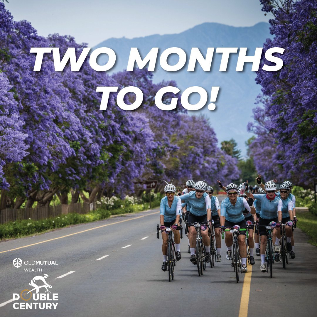 There’s just TWO MONTHS to go until we line up on the start line in Swellendam for the 2024 Old Mutual Wealth Double Century! If you’re enjoying a long weekend, we hope you’re enjoying some long training rides as well. 

#FurtherTogether #OMWDC