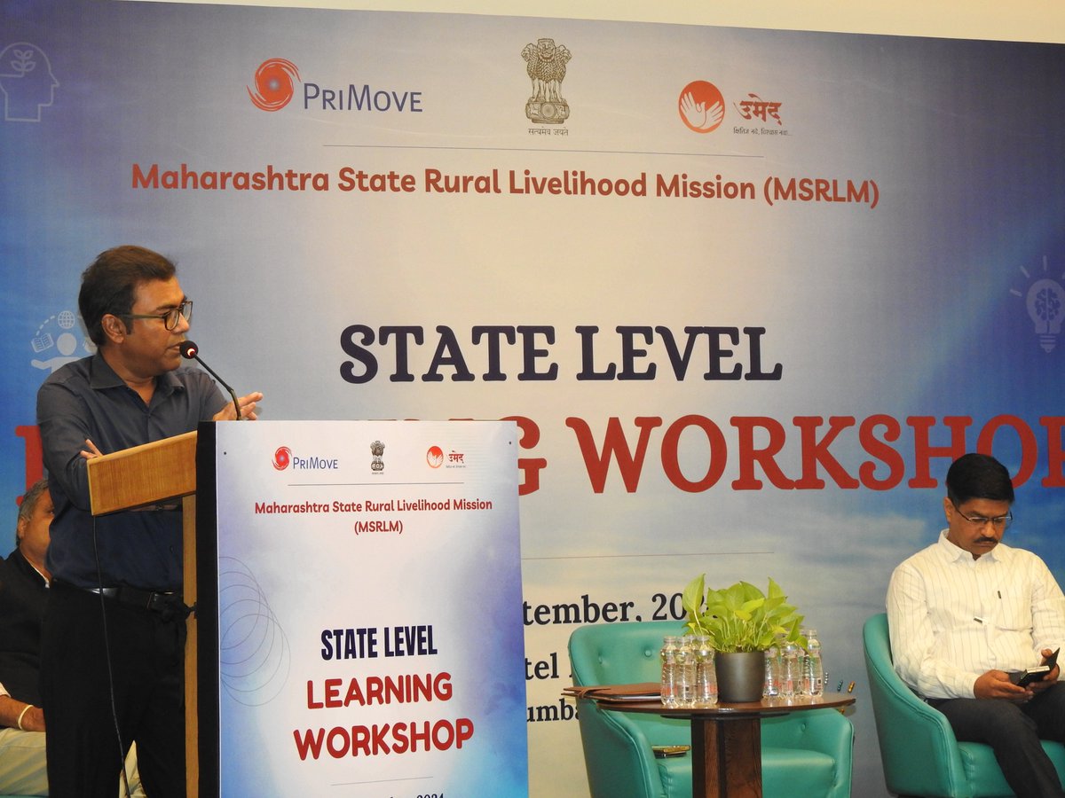 PriMove_'s tweet photo. The workshop was inaugurated by Shri. Ruchesh Jayvanshi, #IAS, CEO #MSRLM; Shri Parmeshwar Raut, Additional CEO of #MSRLM; Shri Ajit Phadnis, Director of #PriMove India; and Smt. Manjiri Takle, Deputy Director General of #MSRLM. 
@Neelkul https://t.co/efzjY2kdCD