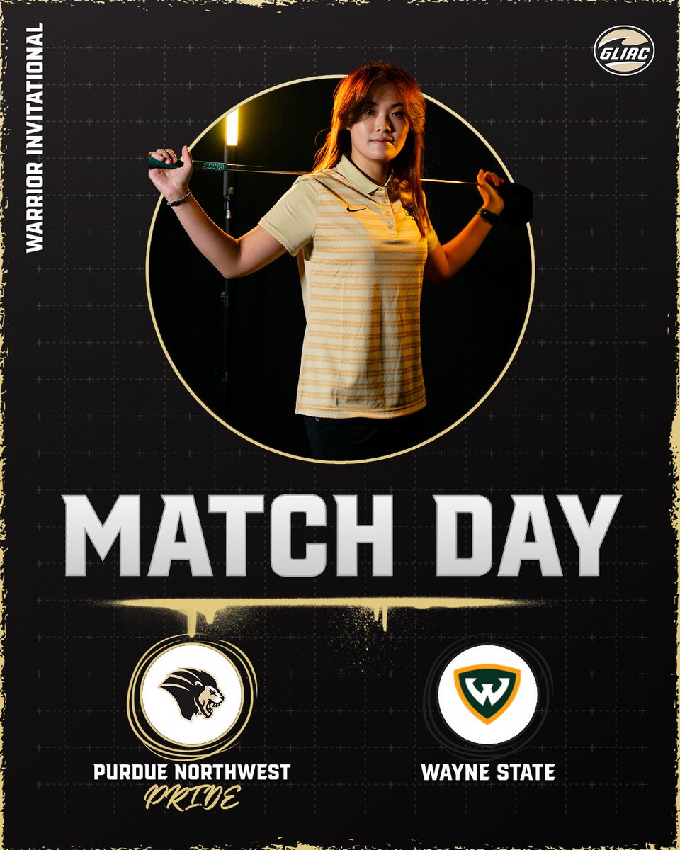 🚨MATCH DAY 🚨
➡️: <a href="/PNW_MWgolf/">PurdueNorthwest Golf</a> 
🆚: Warrior Invitational
📍: Washington, Mich.
🏟️: Orchards Golf Club
📊: bit.ly/47yWvYT
#RoarPride 🦁