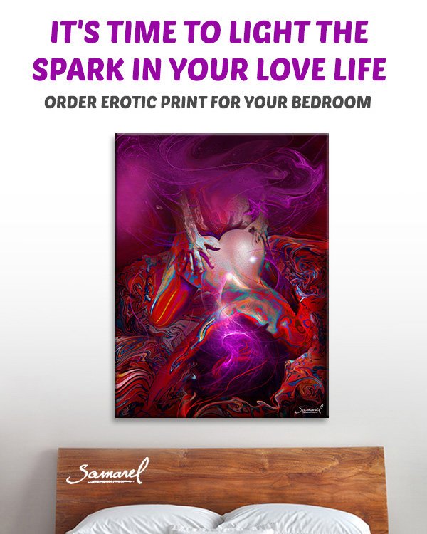 SamarelArt's tweet photo. Your bedroom needs it.
Your sex life too...
Order my art and light that spark.
https://t.co/ssoh4e68qn

#walldecor #Canvasprint #eroticart https://t.co/aGShGuiyYo
