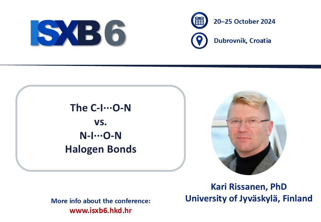 We call this a fair fight... 🤔We are glad to welcome Dr. Kari Rissanen from the University of Jyväskylä, Finland🇫🇮 as an invited speaker at #ISXB6. Dr. Rissanen will be speaking on "The C-I···O-N vs. N-I···O-N Halogen Bonds" 😊🤭