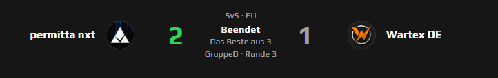 Permittaesports's tweet photo. Yesterday, our Permitta NXT had a solid win against @wartexESPORTS DE in the @dachcs Masters 🫡

GGs to them!

#GOPERMITTA https://t.co/MgZv8Ut6Lr