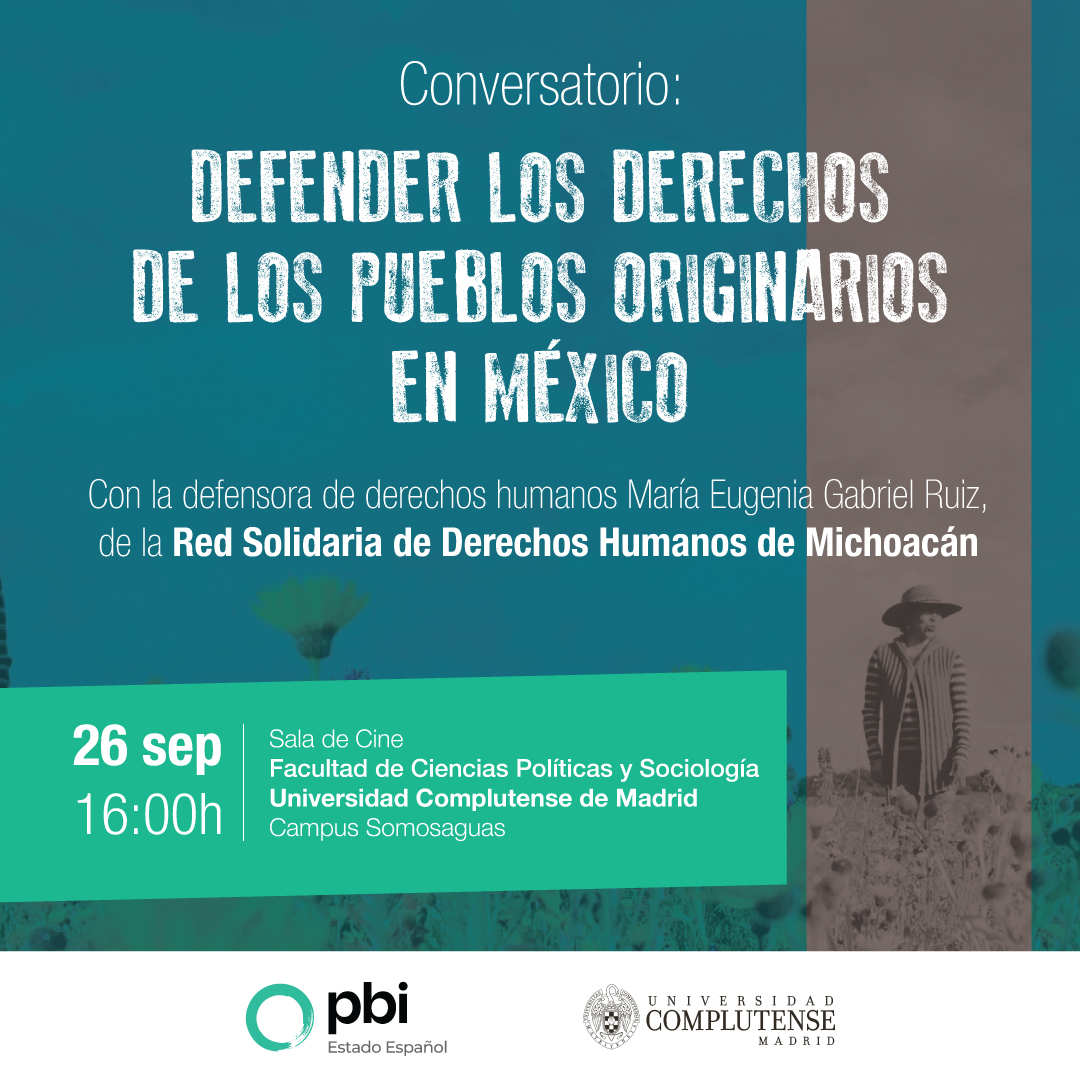Esta semana estaremos en #Madrid con la <a href="/redsolidariaDH/">Red Solidaria de Derechos Humanos</a> de Michoacán de #Mexico 

Nos vemos el jueves en este conversatorio en la @CCPPySOCUCM (atención: en la SALA DE CINE)...

(1/2)