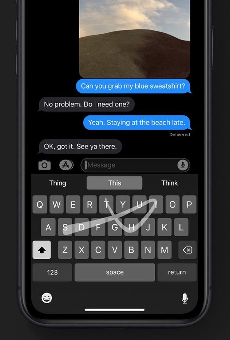 Fiser333's tweet photo. QuickPath (aka "Slide to Type") is finally available on Czech system keyboard in iOS 18! It only took 5 years since the introduction in iOS 13.. 🦥 Bye bye SwiftKey, you’ve done amazing job 🫶 https://t.co/1Cb1Zsan14