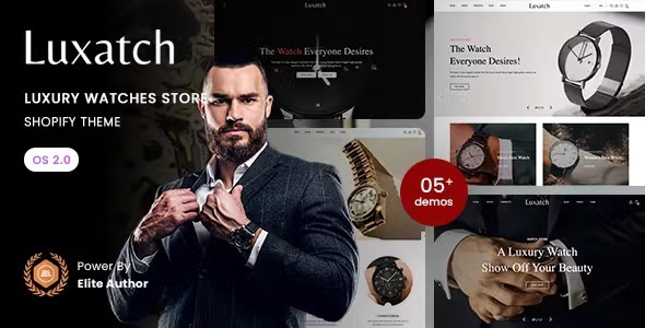 Luxatch - Luxury Watches Store Shopify 2.0 Theme Review downloadnewthemes.com/2024/09/luxatc…