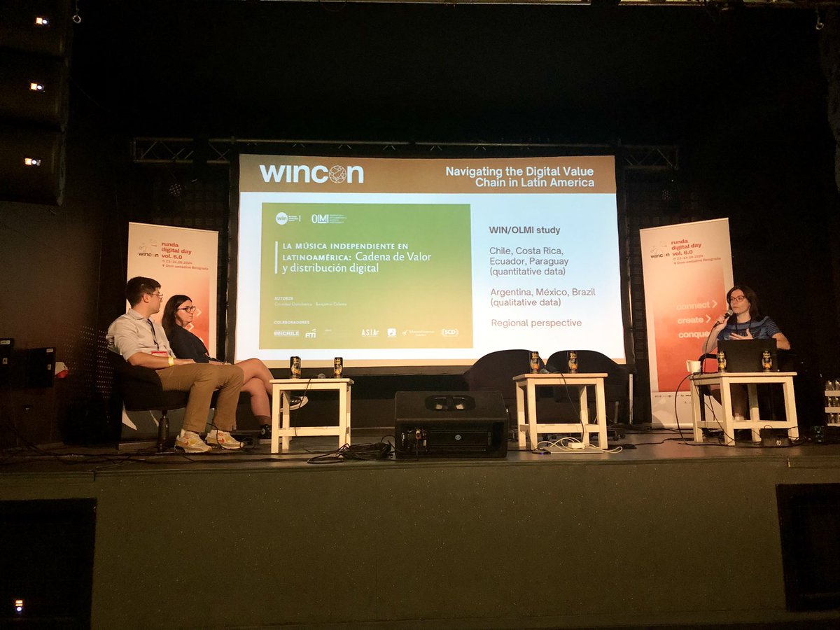 🔗 Exploring the findings from a study commissioned by WIN and conducted by OLMI on the digital value chain in Latam's independent music industry with <a href="/markimeyer/">Mark Meyer</a> (<a href="/randomsounds_/">Random Sounds</a> <a href="/AMIparaguay/">AMI Paraguay</a> 🇵🇾), Fran Sandoval (<a href="/IMICHILE/">IMICHILE</a> 🇨🇱) and <a href="/noemiplanas/">Noemí Planas</a> (WIN).