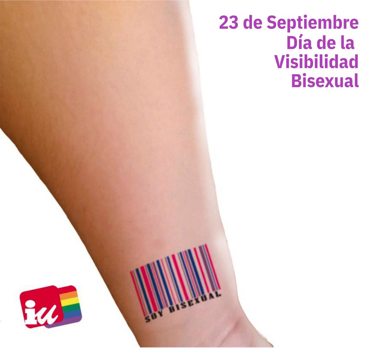 💗💜💙#OrgulloBI23S 🏳️‍🌈

BIsibles, somos parte del colectivo LGTBIQA+, de tu pueblo, de tu ciudad.

Somos, sentimos y amamos en libertad. Sin explicaciones.

Rechazamos la bifobia que nos expulsa, infantiliza e hipersexualiza.

Feliz y combativo #DíadelaVisibilidadBisexual