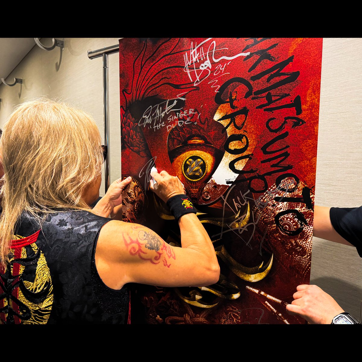 TMG　Tak サイン色紙　Zepp haneda 9/23 TMGTak サイン色紙Zepp haneda 9/23