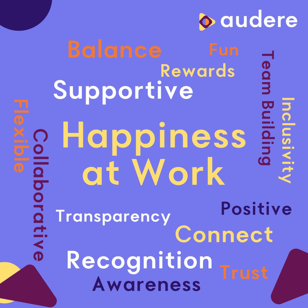 It's #InternationalHappinessAtWorkWeek 🎉

We've curated a list of factors we believe are essential for creating a happy + thriving workplace. From recognition to trust, we’re committed to creating a supportive and empowering environment.

What does happiness at work mean to you?