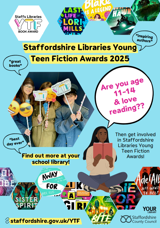 KES Lichfield LRC (@kingeddieslrc) on Twitter photo Our fabulous students are officially the poster pupils for YTF 2025! Looking forward to next year's YTF already! <a href="/uksla/">School Library Association (SLA)</a> Our fabulous students are officially the poster pupils for YTF 2025! Looking forward to next year's YTF already! <a href="/uksla/">School Library Association (SLA)</a>